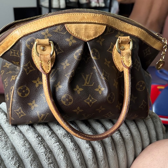 Louis Vuitton Brown Tan Satchel with Iconic Monogram - Picture 1 of 1